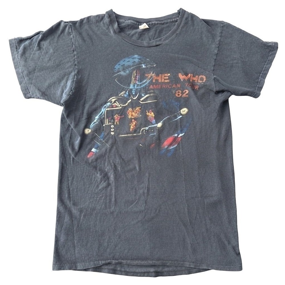 Screen Stars Vintage 1982 The Who Tour T-Shirt Single Stitch Tee Size Small